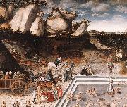 CRANACH, Lucas the Elder The Fountain of Youth (detail) dfg china oil painting reproduction